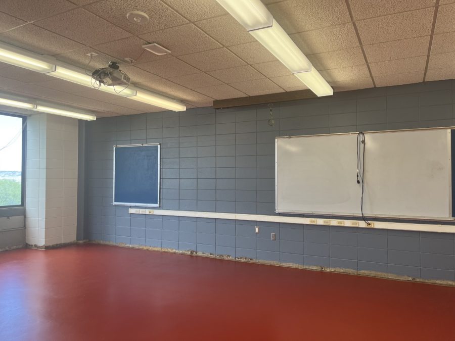 Classrooms on the second floor got a fresh coat of paint, and a new color!